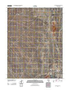 Sunnyside NW Nevada Historical topographic map, 1:24000 scale, 7.5 X 7.5 Minute, Year 2012