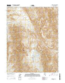 Sunrise Flat Nevada Current topographic map, 1:24000 scale, 7.5 X 7.5 Minute, Year 2014