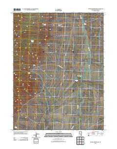 Sunset Reservoir Nevada Historical topographic map, 1:24000 scale, 7.5 X 7.5 Minute, Year 2012