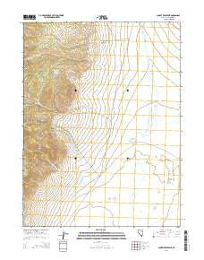 Sunset Reservoir Nevada Current topographic map, 1:24000 scale, 7.5 X 7.5 Minute, Year 2014