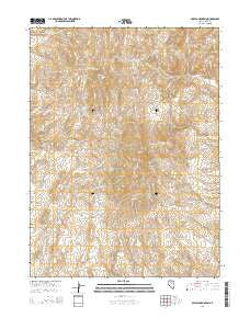 Swales Mountain Nevada Current topographic map, 1:24000 scale, 7.5 X 7.5 Minute, Year 2014