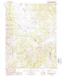 Sweetwater Creek Nevada Historical topographic map, 1:24000 scale, 7.5 X 7.5 Minute, Year 1989
