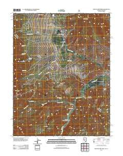 Sweetwater Creek Nevada Historical topographic map, 1:24000 scale, 7.5 X 7.5 Minute, Year 2012