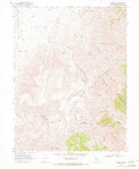 Table Mtn Nevada Historical topographic map, 1:24000 scale, 7.5 X 7.5 Minute, Year 1969