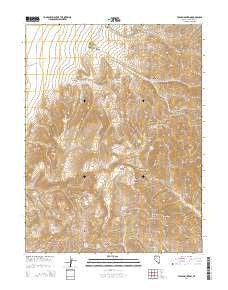 Table Mountain Nevada Current topographic map, 1:24000 scale, 7.5 X 7.5 Minute, Year 2014