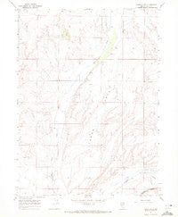 Tabor Flats Nevada Historical topographic map, 1:24000 scale, 7.5 X 7.5 Minute, Year 1967