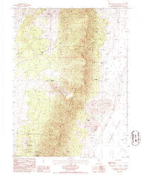 Telegraph Canyon Nevada Historical topographic map, 1:24000 scale, 7.5 X 7.5 Minute, Year 1986