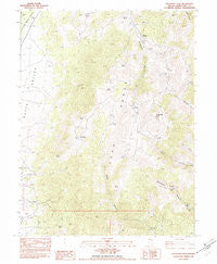 Telegraph Peak Nevada Historical topographic map, 1:24000 scale, 7.5 X 7.5 Minute, Year 1982