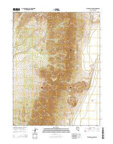 Telegraph Canyon Nevada Current topographic map, 1:24000 scale, 7.5 X 7.5 Minute, Year 2014