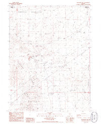 Telephone Well Nevada Historical topographic map, 1:24000 scale, 7.5 X 7.5 Minute, Year 1986