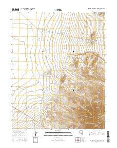 Tempiute Mountain North Nevada Current topographic map, 1:24000 scale, 7.5 X 7.5 Minute, Year 2014