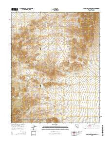 Tempiute Mountain South Nevada Current topographic map, 1:24000 scale, 7.5 X 7.5 Minute, Year 2015