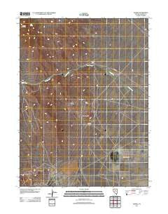 Tenabo Nevada Historical topographic map, 1:24000 scale, 7.5 X 7.5 Minute, Year 2012