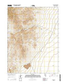 Tenabo Nevada Current topographic map, 1:24000 scale, 7.5 X 7.5 Minute, Year 2014
