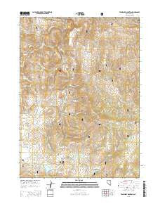 Tennessee Mountain Nevada Current topographic map, 1:24000 scale, 7.5 X 7.5 Minute, Year 2015