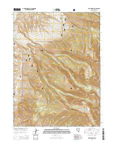 Tent Mountain Nevada Current topographic map, 1:24000 scale, 7.5 X 7.5 Minute, Year 2014