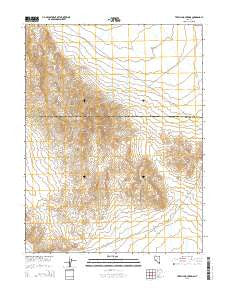 Terrill Mountains Nevada Current topographic map, 1:24000 scale, 7.5 X 7.5 Minute, Year 2015