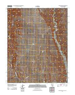 Terry Benches Nevada Historical topographic map, 1:24000 scale, 7.5 X 7.5 Minute, Year 2012