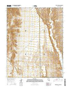 Terry Benches Nevada Current topographic map, 1:24000 scale, 7.5 X 7.5 Minute, Year 2014