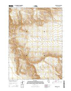 Thacker Pass Nevada Current topographic map, 1:24000 scale, 7.5 X 7.5 Minute, Year 2015