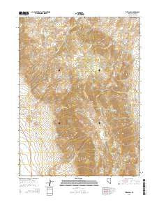 The Banjo Nevada Current topographic map, 1:24000 scale, 7.5 X 7.5 Minute, Year 2014