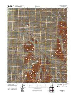 The Bluffs Nevada Historical topographic map, 1:24000 scale, 7.5 X 7.5 Minute, Year 2012