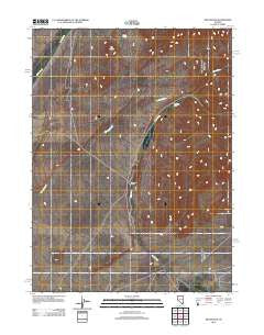 The Knolls Nevada Historical topographic map, 1:24000 scale, 7.5 X 7.5 Minute, Year 2012
