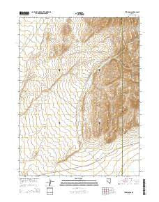 The Knolls Nevada Current topographic map, 1:24000 scale, 7.5 X 7.5 Minute, Year 2015