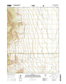 The Monitor Nevada Current topographic map, 1:24000 scale, 7.5 X 7.5 Minute, Year 2014
