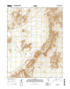The Wall Nevada Current topographic map, 1:24000 scale, 7.5 X 7.5 Minute, Year 2015