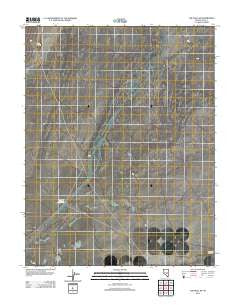 The Wall SE Nevada Historical topographic map, 1:24000 scale, 7.5 X 7.5 Minute, Year 2012