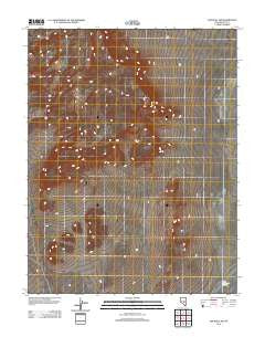 The Wall SW Nevada Historical topographic map, 1:24000 scale, 7.5 X 7.5 Minute, Year 2012