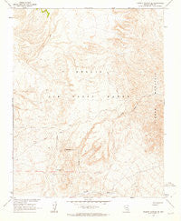 Thirsty Canyon SE Nevada Historical topographic map, 1:24000 scale, 7.5 X 7.5 Minute, Year 1962