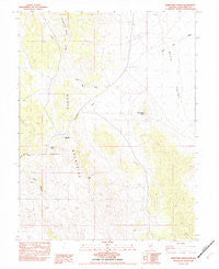 Thirtymile Ranch Nevada Historical topographic map, 1:24000 scale, 7.5 X 7.5 Minute, Year 1982