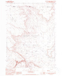 Thousand Creek Gorge Nevada Historical topographic map, 1:24000 scale, 7.5 X 7.5 Minute, Year 1990