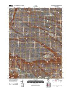 Thousand Creek Spring Nevada Historical topographic map, 1:24000 scale, 7.5 X 7.5 Minute, Year 2011