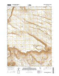 Thousand Creek Spring Nevada Current topographic map, 1:24000 scale, 7.5 X 7.5 Minute, Year 2015