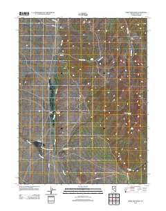 Three Bar Ranch Nevada Historical topographic map, 1:24000 scale, 7.5 X 7.5 Minute, Year 2012