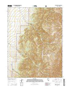 Tierney Creek Nevada Current topographic map, 1:24000 scale, 7.5 X 7.5 Minute, Year 2014
