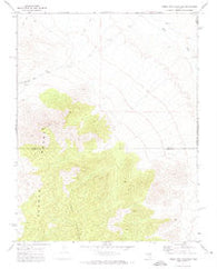Timber Mtn Pass East Nevada Historical topographic map, 1:24000 scale, 7.5 X 7.5 Minute, Year 1971