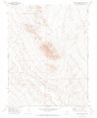 Timber Mtn Pass NE Nevada Historical topographic map, 1:24000 scale, 7.5 X 7.5 Minute, Year 1971
