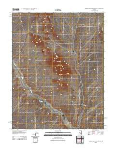 Timber Mountain Pass NE Nevada Historical topographic map, 1:24000 scale, 7.5 X 7.5 Minute, Year 2012
