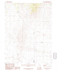 Tin Springs Mountain Nevada Historical topographic map, 1:24000 scale, 7.5 X 7.5 Minute, Year 1986