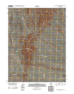 Tin Springs Mountain Nevada Historical topographic map, 1:24000 scale, 7.5 X 7.5 Minute, Year 2012