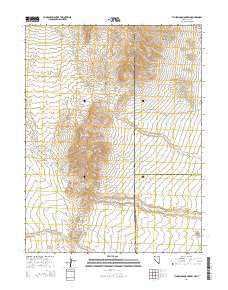 Tin Springs Mountain Nevada Current topographic map, 1:24000 scale, 7.5 X 7.5 Minute, Year 2014