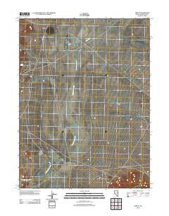 Tippett Nevada Historical topographic map, 1:24000 scale, 7.5 X 7.5 Minute, Year 2012