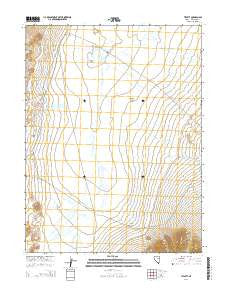 Tippett Nevada Current topographic map, 1:24000 scale, 7.5 X 7.5 Minute, Year 2014
