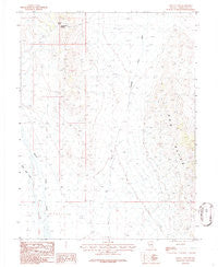 Tippett Pass Nevada Historical topographic map, 1:24000 scale, 7.5 X 7.5 Minute, Year 1986