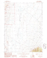 Tippett Nevada Historical topographic map, 1:24000 scale, 7.5 X 7.5 Minute, Year 1986