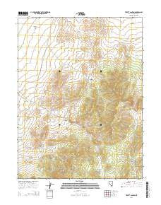 Tippett Canyon Nevada Current topographic map, 1:24000 scale, 7.5 X 7.5 Minute, Year 2014